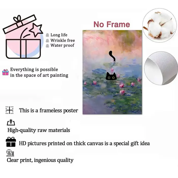 Affiche sur toile de calligraphie et peinture d'album du rappeur B-Beny Jr