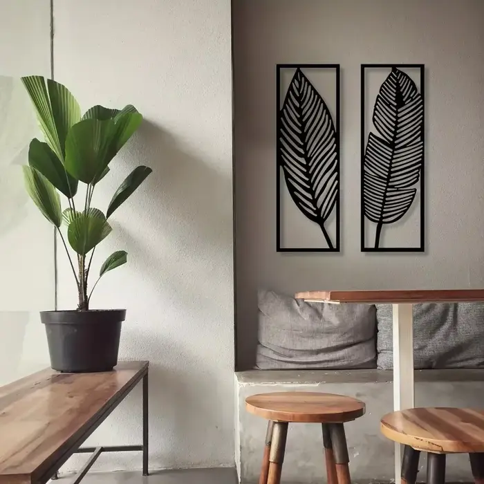 Feuilles décoratives en métal
