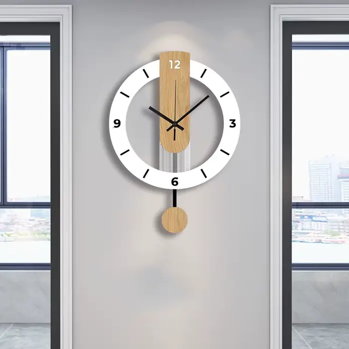 Horloge à pendule créative en acrylique