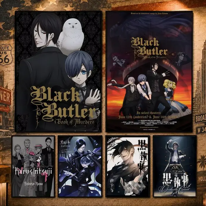 Affiche d'anime Dark Anime B-Black ButlerS