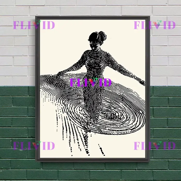 Abstrac affiche point d'impression