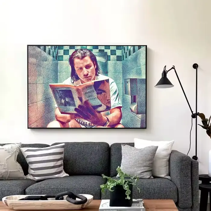 Pop Street Art Graffiti affiche esthétique films classiques pulpe Fiction toile peinture mur Art mai