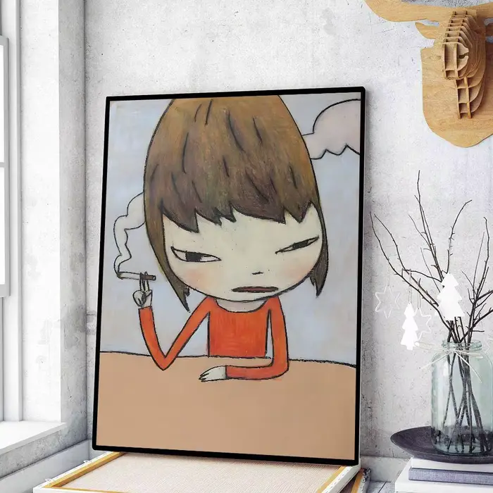 Yoshitomo Nara – affiche d'art imprimée, style Anime, décoration de maison, cadeau idéal, décoration