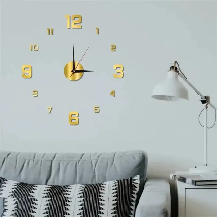Horloge numérique lumineuse, horloge murale stéréoscopique DIY, horloge silencieuse, horloge murale pour salon, chambre à coucher, décorations pour la maison