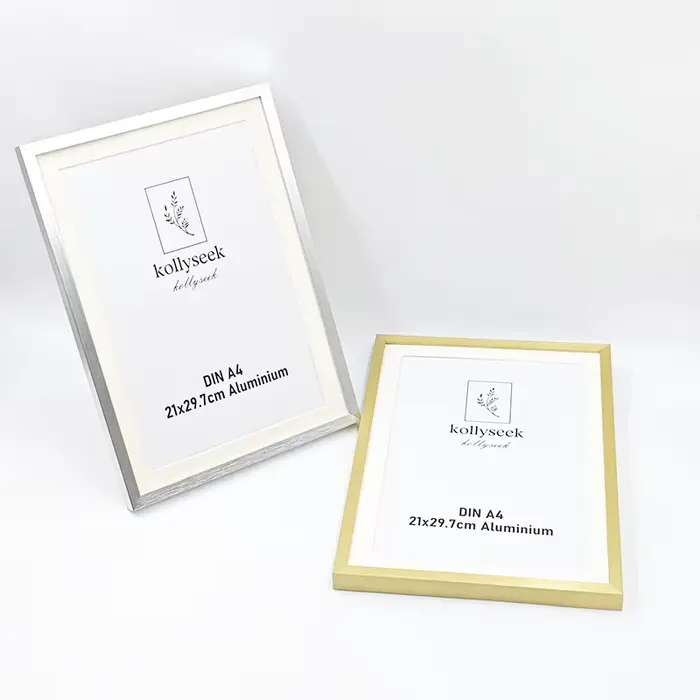 Cadre photo A4 en alliage d'aluminium pour afficher des certificats