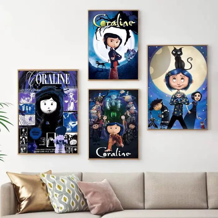Affiches vintage classiques 5D Anime C-Coraline