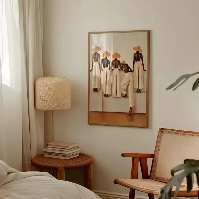 Beige femme Silhouette mur Art Boho imprimable affiche décoration murale minimaliste neutre abstrait femmes toile photo décor à la maison