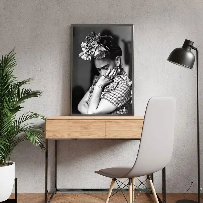 Toile de Portrait de femme mexicaine Frida Carlo, Art rétro, affiches et imprimés d'art murales pour