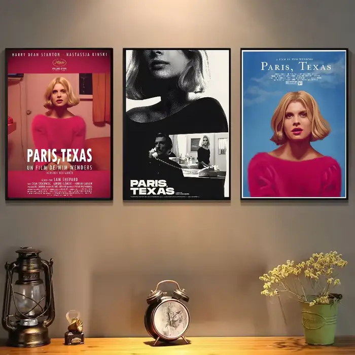 Affiche de film de route classique Paris Texas
