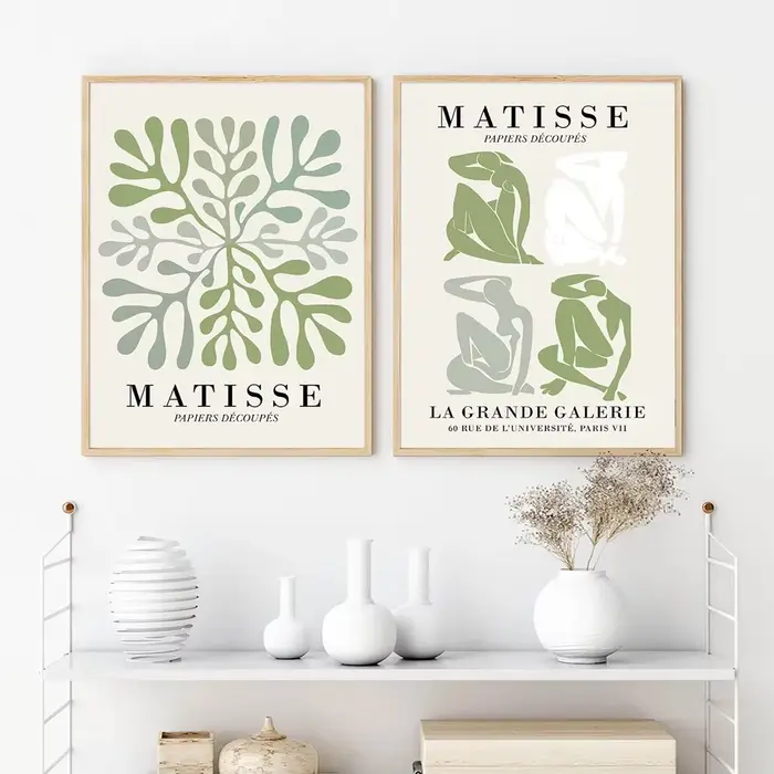 Affiche minimaliste Henri Matisse Picasso