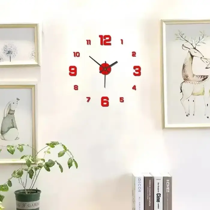 Horloges murales sans cadre pour chambre à coucher