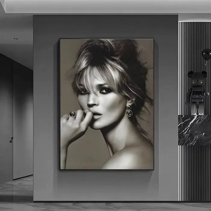 Poster de chanteuse K-Kate MossS, décoration murale polyvalente HD imperméable, auto-adhésive, pour 
