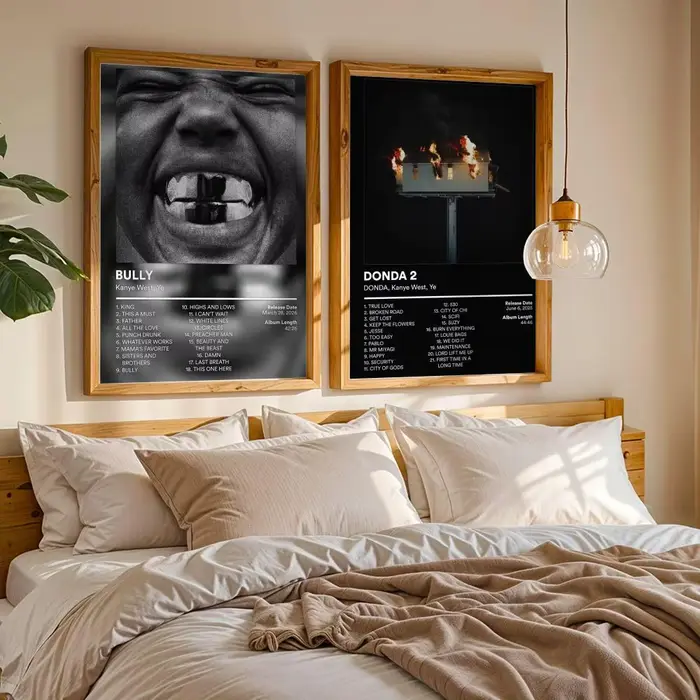 Affiche autocollante imperméable du chanteur K-Kanye W-West