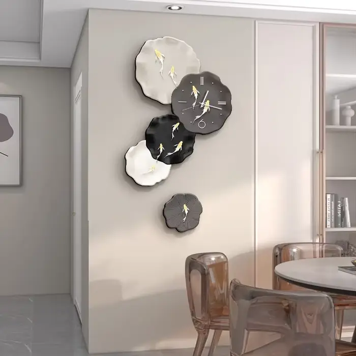 Horloge murale décorative pour salon