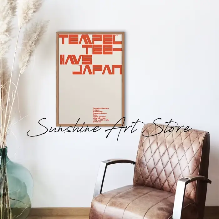 Affiche d'exposition d'art de galerie moderniste