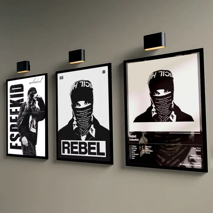 Affiche décorative murale de rappeur