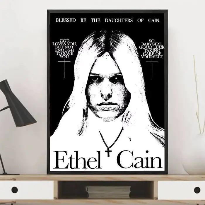 Affiche de chanteur classique e-ethel, musique c-cain, imprimés et affiches de bonne qualité, décor 
