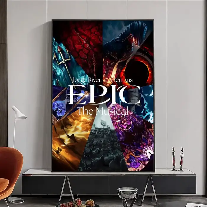Affiche musicale épicée, autocollant mural imperméable, auto-adhésif, Art HD, décoration de chambre