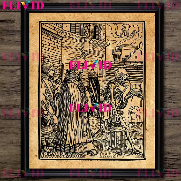 Peinture sur toile d'art mural vintage