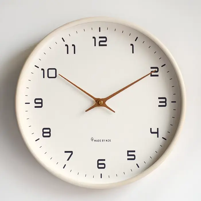 Grande horloge murale en bois de Style nordique, moderne et minimaliste, muette, décoration de salon