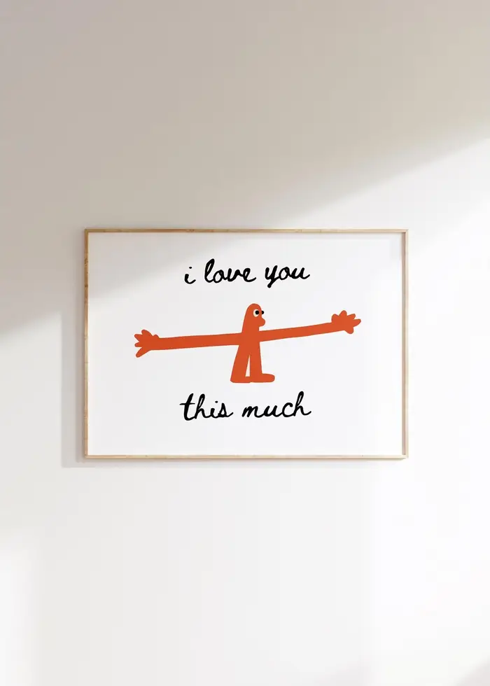 J'aime autant cet imprimé « I love you », imprimé pour chambre d'enfant, imprimé pour couples, impri