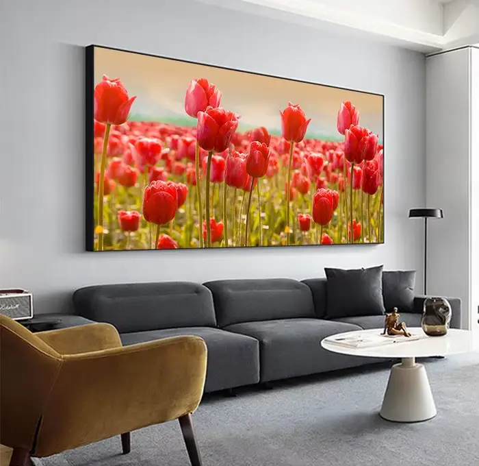 Affiche de fleurs moderne imprimée
