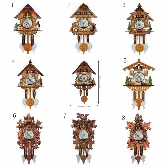 Horloge murale en bois