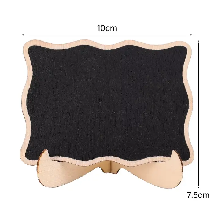 Mini tableaux noirs portables en bois, 1 à 10 pièces, étiquette de Message, tableau noir, décoration