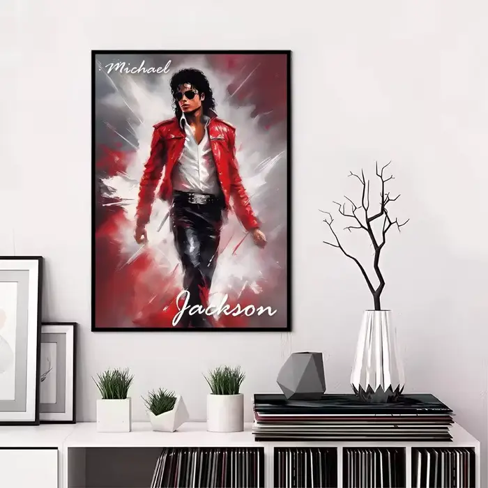 M-Michael-Josephs-Jackson – affiche sur toile de calligraphie: sans plis, imperméable, Durable, déco