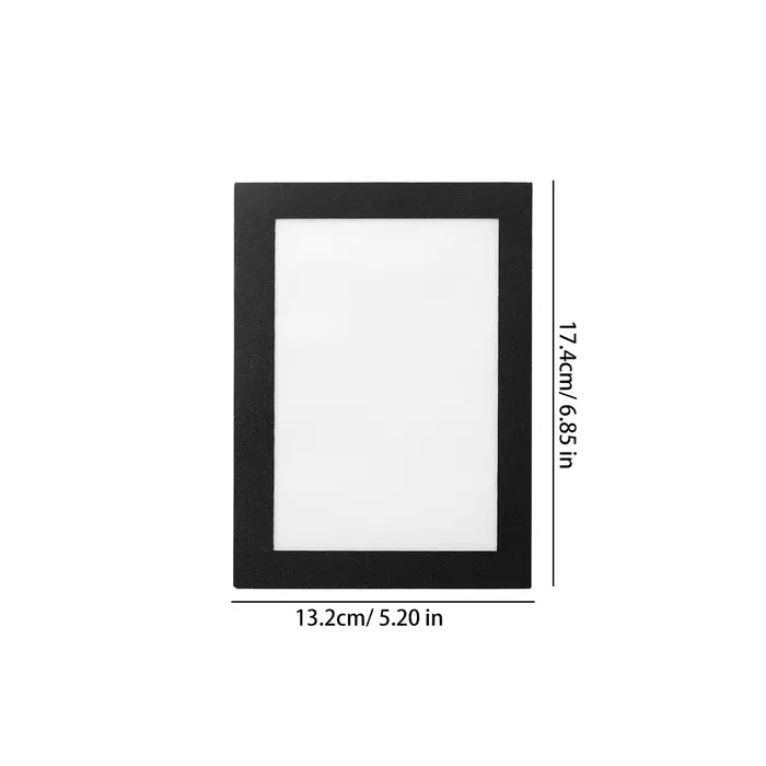 Cadre mural magnétique auto-adhésif, cadres photo amovibles pour photos, notes, noir mat, minimalist
