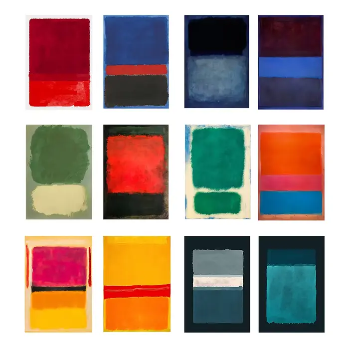 Mark Rothko – affiches d'art abstrait classique