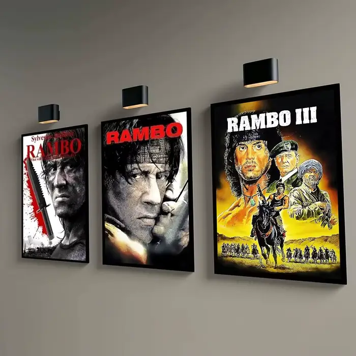 1 pièce - Affiche de film classique Rambo : Premier sang - Décoration murale vintage pour salon et bar