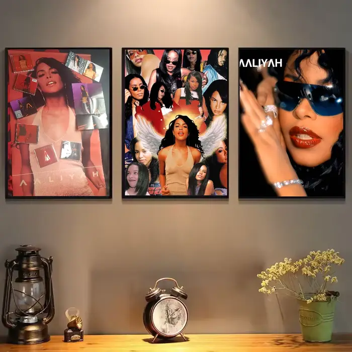 Chanteur a-aaliyah affiche HD art mur collant étanche maison salon chambre bar décoration esthétique