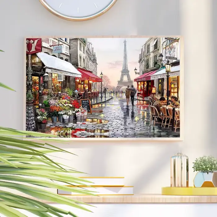 CHENISTORY – Kits de peinture par numéros de paysage de ville pour adultes