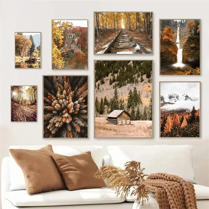 Affiche de paysage d'automne