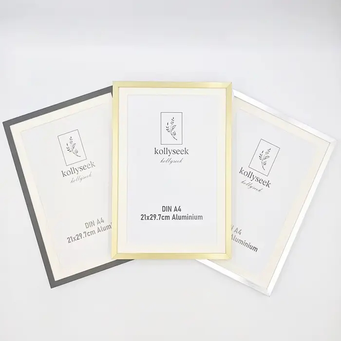 Cadre photo A4 en alliage d'aluminium pour afficher des certificats