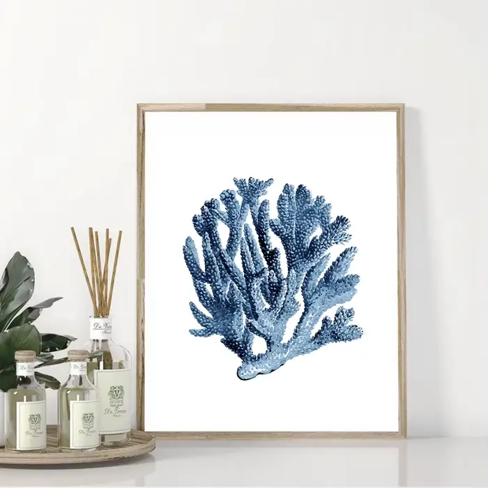Affiche d'algues bleues imprimées