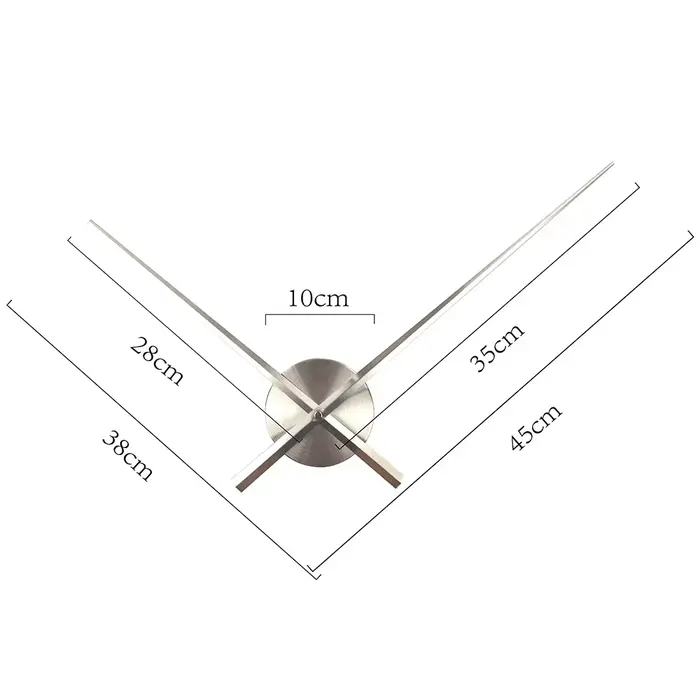 Kit d'horloge murale DIY grande taille