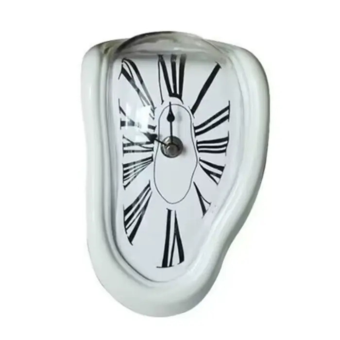 Horloge de fusion d'or de Rome populaire, horloge fondue de Salvador Dali, montre décorative pour la