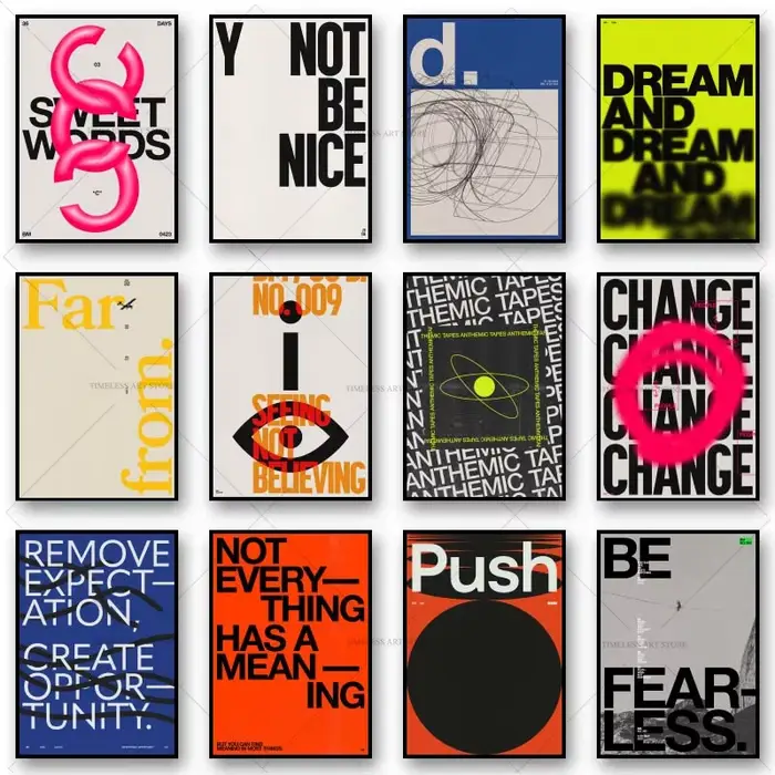 Affiches de citations modernes