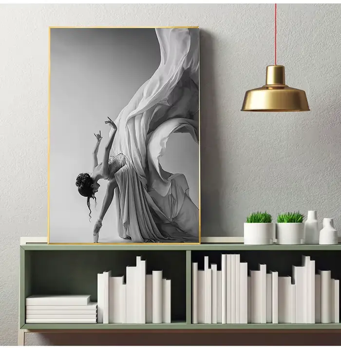 Affiche de peinture sur toile de phtalGirl de ballet moderne