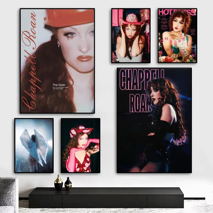 Chanteur c-chappell Roan affiche Durable peinture toile tenture murale maison bricolage décoration Art Mural esthétique fort étanche