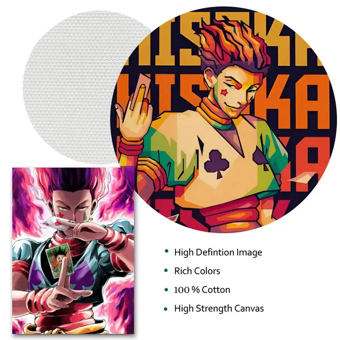 Hunter X Hunter Hisoka – peinture sur toile de calligraphie