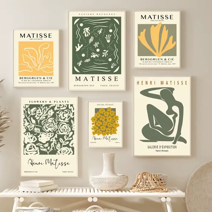Matisse – affiches de femme à fleurs abstraites