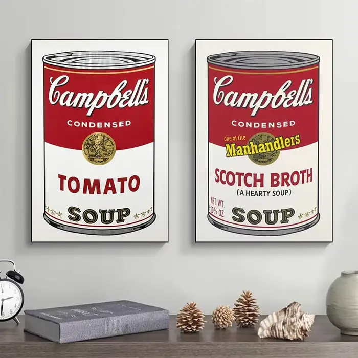 Peinture sur toile 2D, série Andy Warhol