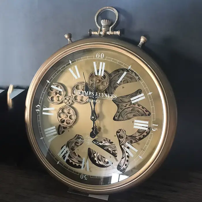 Horloge murale rétro en métal