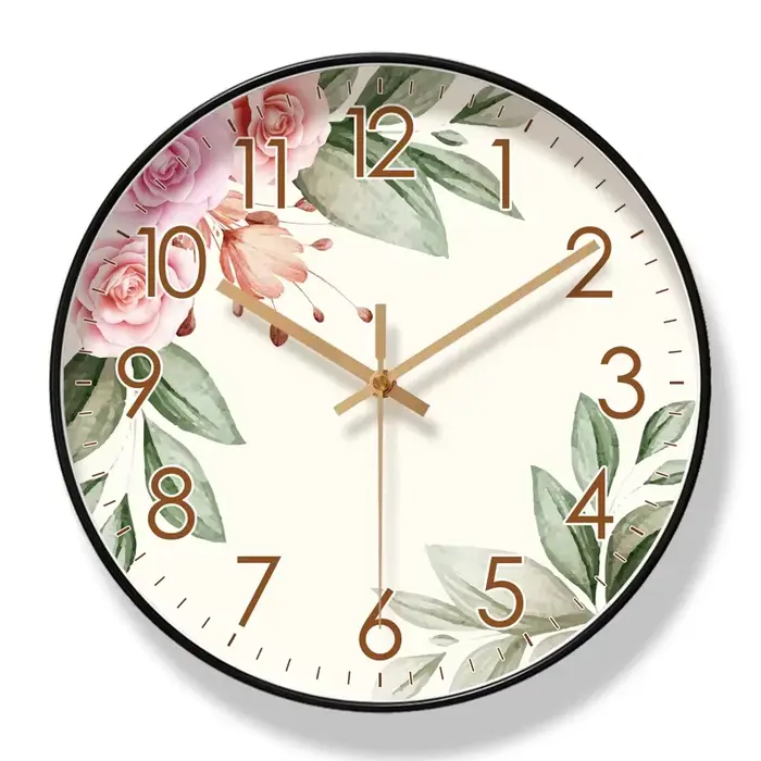 Horloge murale tournesol pour salon