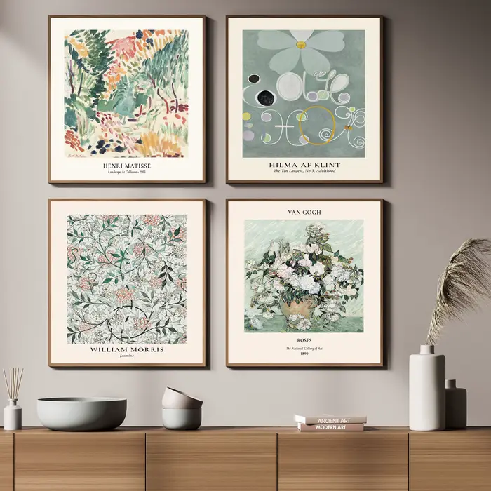 Carré vert Matisse Yayoi Art affiche mur Cnavas imprimer moderne décor à la maison éclectique neutre Vintage peinture abstraite chambre murale