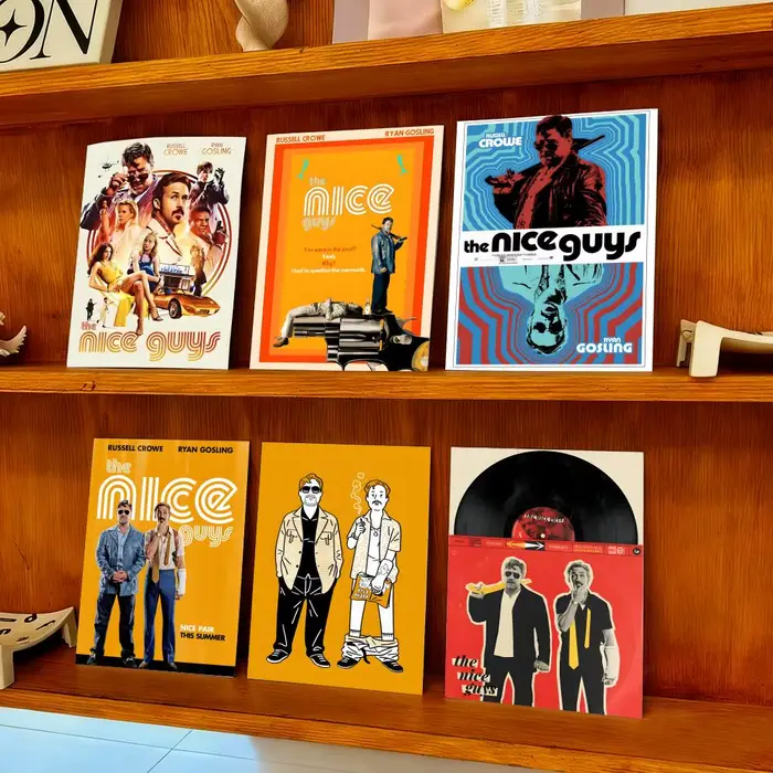 Affiche de film d'action et de comédie T-The Nice Guys