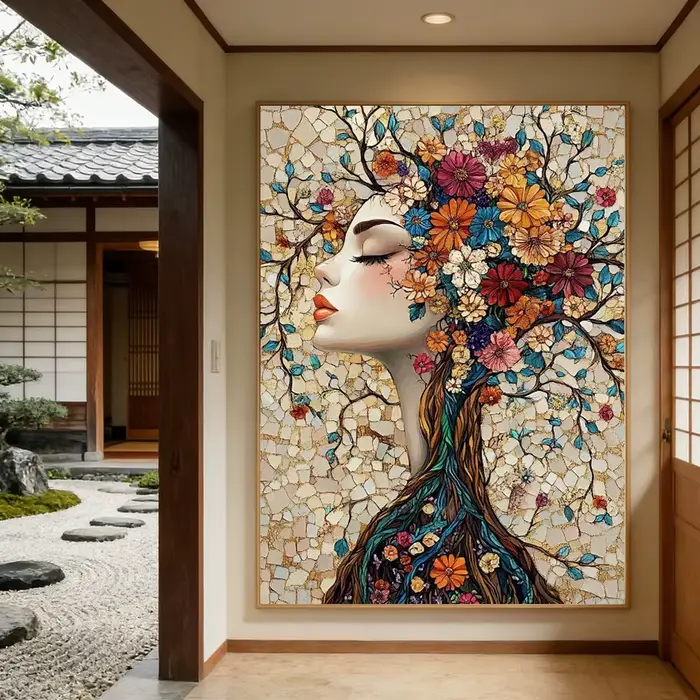 Peinture sur toile style Gustav Klimt